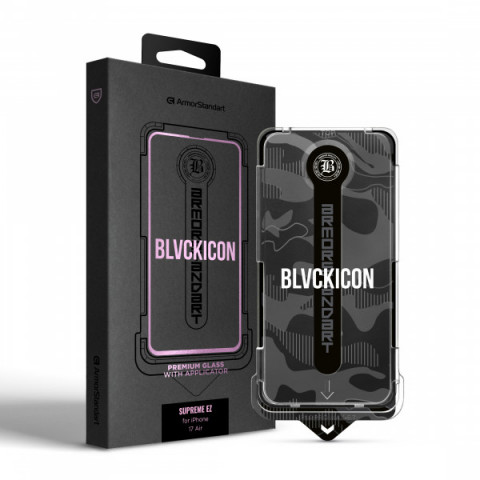 Захисне скло з аплікатором ArmorStandart Black Icon Supreme EZ для iPhone 17 Air (ARM86409)