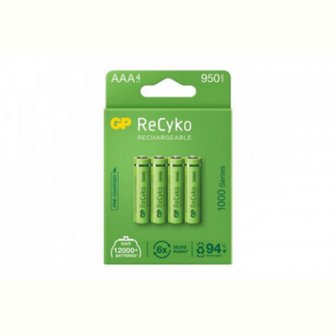 Акумулятори GP Recyko 1000 Series AAA/HR03 NI-MH 950mAh BL 4 шт