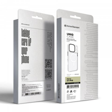 Чохол ArmorStandart Uniq MagCase для Apple iPhone 17 Pro Matte Clear (ARM86269)