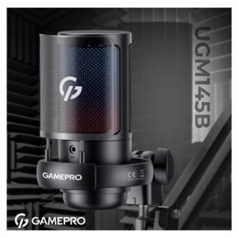 Мікрофон конденсаторний GamePro UGM145B USB Black (UGM145B)