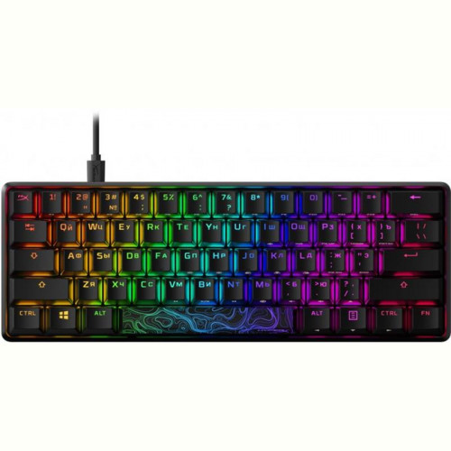 Клавіатура HyperX Alloy Origins 60 Red RGB RU Black (4P5N0AA) USB