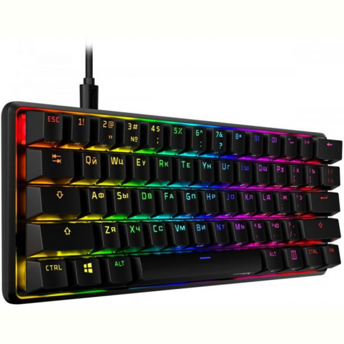 Клавіатура HyperX Alloy Origins 60 Red RGB RU Black (4P5N0AA) USB