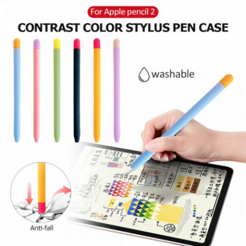 Чохол Goojodoq Matt 2 Golor TPU для стилуса Apple Pencil 2 Black/Red (1005002071193896BR)