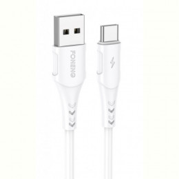 Кабель Foneng X81 1M Cable USB - USB-C 2.1A 1м White (X81-CA-TC)