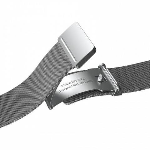 Ремінець Samsung Milanese Band для Samsung Galaxy (20mm, S/M) / Watch 4 / Watch 5 / Watch 6 Silver (GP-TYR860SAASU)