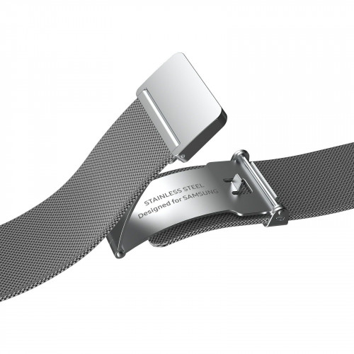 Ремінець Samsung Milanese Band для Samsung Galaxy (20mm, S/M) / Watch 4 / Watch 5 / Watch 6 Silver (GP-TYR860SAASU)