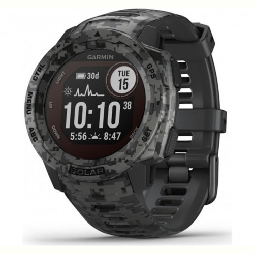 Смарт-годинник Garmin Instinct Solar Graphite Camo (010-02293-15)