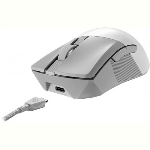 Мишка бездротова Asus ROG Gladius III AimPoint RGB White (90MP02Y0-BMUA10)