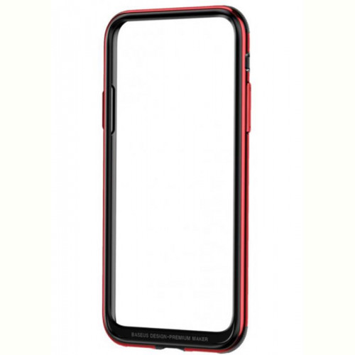 Бампер Baseus Hard And Soft Border для Apple iPhone X/XS Red (FRAPIPHX-09)