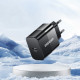 Мережевий зарядний пристрій Essager Travel Charger 20W USB-C Black (E20JSB1-SYTT1-T) + кабель USB Type-C