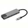 Мережевий адаптер USB-C ProLogix (PR-WUC-103B) 5 in 1 USB3.1 Type C to HDMI+2*USB3.0+USB C PD+Lan