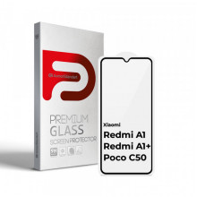 Захисне скло ArmorStandart Full Glue для Xiaomi Redmi A1 / A1+ / Poco C50 Black (ARM62819)