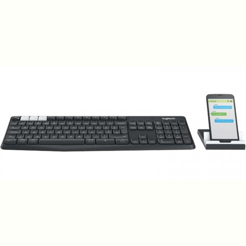 Клавіатура бездротова Logitech K375s Multi-Device Keyboard Wireless UA (920-008181)