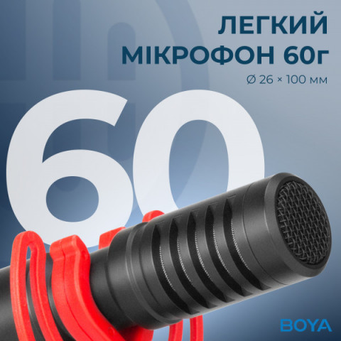 Універсальний мікрофон для камери BOYA BY-MM1+ Купити в Україні