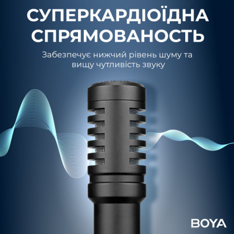 Універсальний мікрофон для камери BOYA BY-MM1+ Купити в Україні