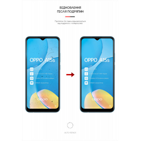 Гідрогелева плівка ArmorStandart Matte для OPPO A15s (ARM61140)