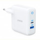 Мережевий зарядний пристрій Anker PowerPort+ Atom III White, 45W USB Type-C + 15 W USB (A2322G21)