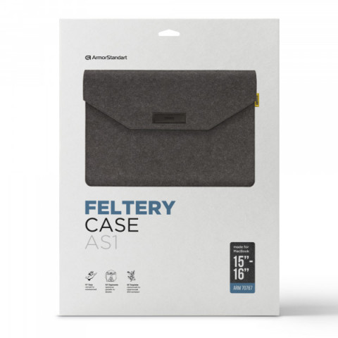 Чохол для ноутбука ArmorStandart Feltery Case AS1 для MacBook 15-16 Black (ARM70767)
