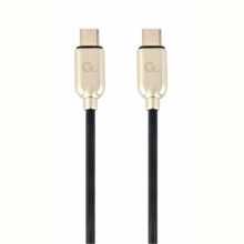 Кабель Cablexpert (CC-USB2PD60-CMCM-1M) USB Type-C-USB Type-C, 1м, чорний/золотистий