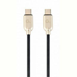 Кабель Cablexpert (CC-USB2PD60-CMCM-1M) USB Type-C-USB Type-C, 1м, чорний/золотистий