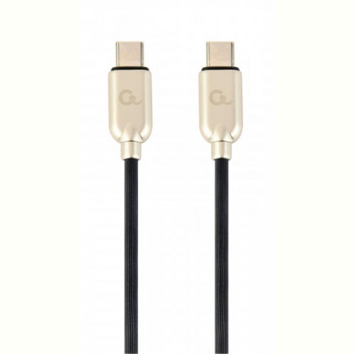 Кабель Cablexpert (CC-USB2PD60-CMCM-1M) USB Type-C-USB Type-C, 1м, чорний/золотистий