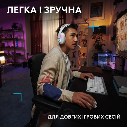 Гарнитура Logitech G522 LightSpeed Wireless Gaming Headset White (981-001550)
