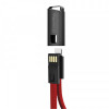 Кабель ColorWay USB-Lightning, 2.4А, 0.22м, Red (CW-CBUL021-RD)