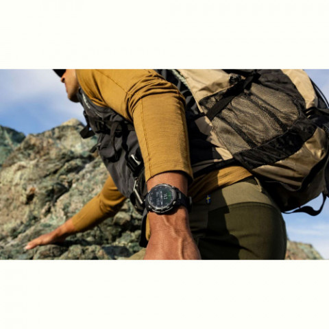 Смарт-годинник Garmin Instinct Crossover AMOLED Tactical Black with Black Silicone (010-03398-42)