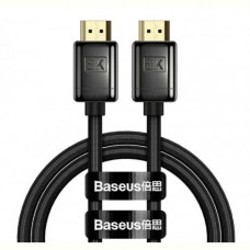Кабель Baseus High Definition (Zinc alloy) HDMI - HDMI, V2.1 8K, 3м, Black (WKGQ000201)