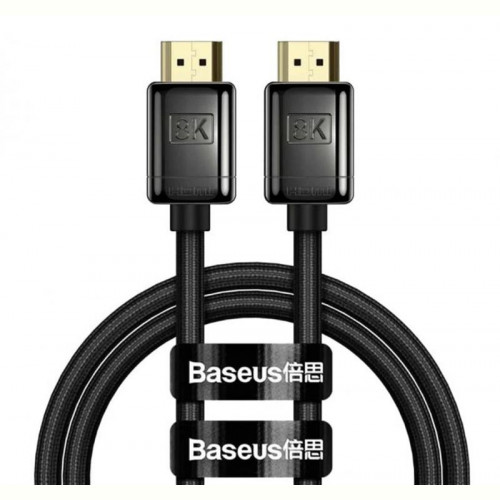 Кабель Baseus High Definition (Zinc alloy) HDMI - HDMI, V2.1 8K, 3м, Black (WKGQ000201)