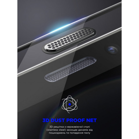Захисне скло ArmorStandart Space Black Icon для Apple iPhone 14 Pro (ARM63562)