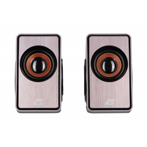 Акустична система 2E PCS204, 2.0, USB, Silver