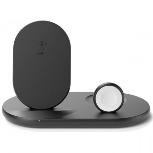 Бездротовий ЗП Belkin 3-in-1 Wireless Pad/Stand/Apple Watch Black