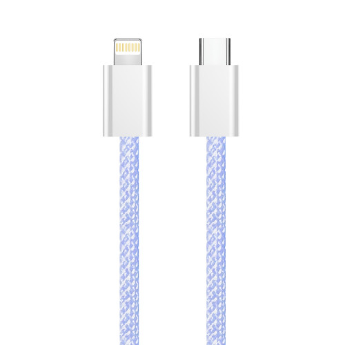 Кабель ColorWay Lightning + USB Type-C (M/M), 3.0 А, 1 м, Purple (CW-CBPDCL061-PU)