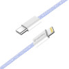 Кабель ColorWay Lightning + USB Type-C (M/M), 3.0 А, 1 м, Purple (CW-CBPDCL061-PU)