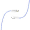 Кабель ColorWay Lightning + USB Type-C (M/M), 3.0 А, 1 м, Purple (CW-CBPDCL061-PU)