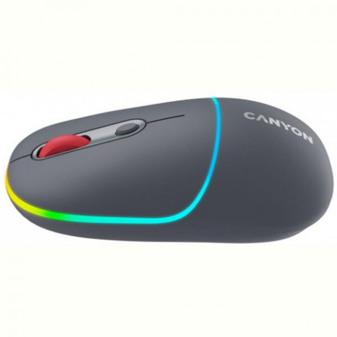 Мишка бездротова Canyon MW-22 Dual Band RGB Wireless Dark Grey (CNS-CMSW22DG)