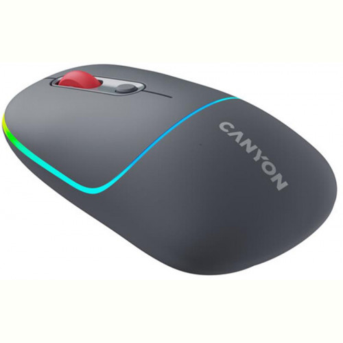 Мишка бездротова Canyon MW-22 Dual Band RGB Wireless Dark Grey (CNS-CMSW22DG)