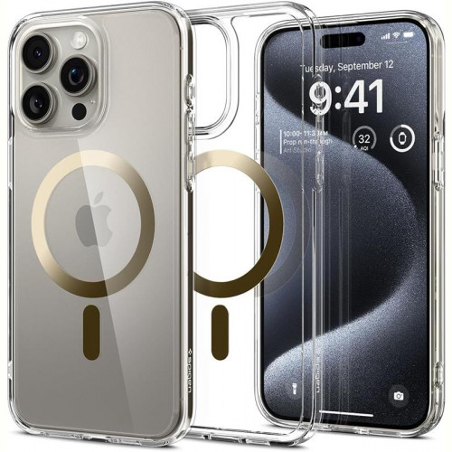 Чохол-накладка Spigen Ultra Hybrid MagFit для Apple iPhone 15 Pro Gold (ACS06718)