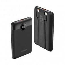 Зовнішній акумулятор Power Bank VEGER C11 10000mAh 22.5W Black (VG-W1170)