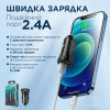 Автомобільний зарядний пристрій Remax Vanguard Series 2xUSB 2.4A Black (RCC-236)