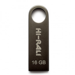 Флеш-накопичувач USB 16GB Hi-Rali Shuttle Series Black (HI-16GBSHBK)