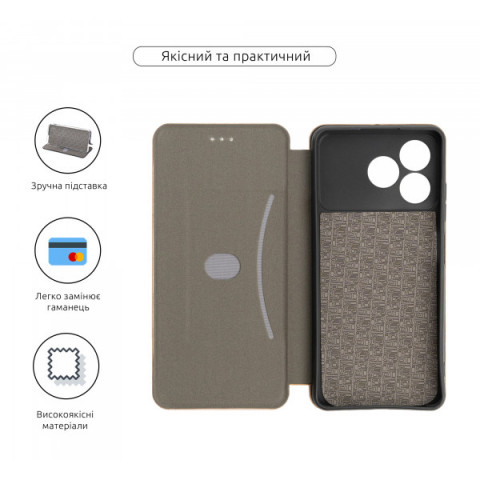 Чохол-книжка ArmorStandart G-Case для ZTE Blade A36 4G Gold (ARM89030)