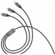 Кабель SkyDolphin S63E 3in1 USB - Lightning/Type-C/MicroUSB 1.2м, Black (USB-000625)