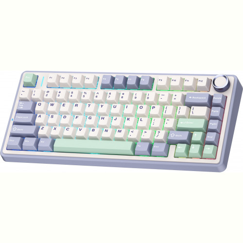 Клавіатура бездротова Aula F75 White (6948391208640)