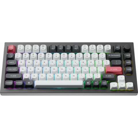 Клавіатура бездротова Keychron Q1 HE Magnetic Switch Black RGB (Q1H-M1-UA) Купити в Україні