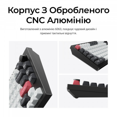 Клавіатура бездротова Keychron Q1 HE Magnetic Switch Black RGB (Q1H-M1-UA) Купити в Україні