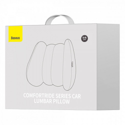 Подушка Baseus ComfortRide Series Car Lumbar 395x263x115mm gray Купити в Україні