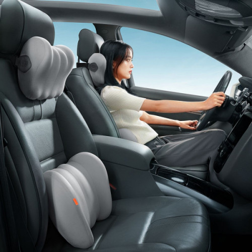 Подушка Baseus ComfortRide Series Car Lumbar 395x263x115mm gray Купити в Україні