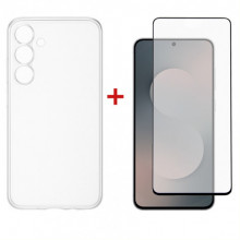 Чохол-накладка Dengos Soft для Samsung Galaxy S25 FE SM-S731 Clear (DG-KM-172) + захисне скло